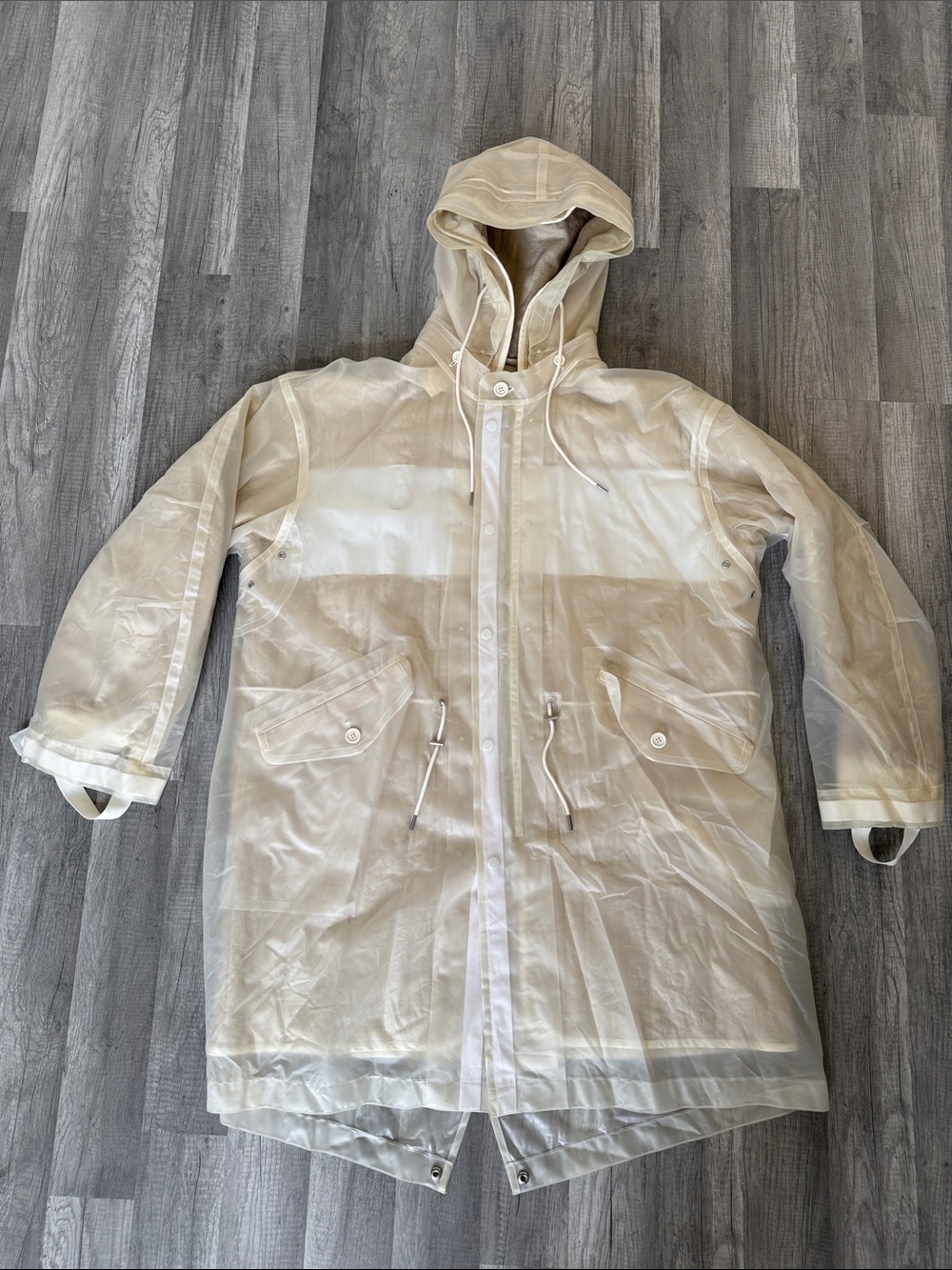 Helmut Lang Transparent Rain Jacket (XL)